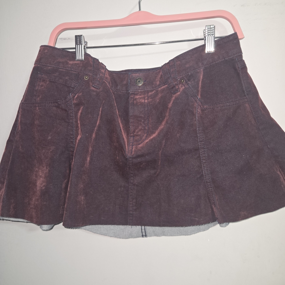 Wild Fable Burgundy Mini Skirt